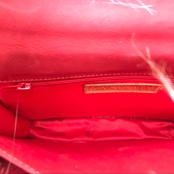 Anthropologie MySuelly Retro Red Leather Purse - Picture 8 of 8